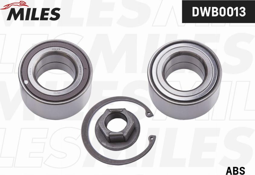 Miles DWB0013 - Wheel hub, bearing Kit autospares.lv