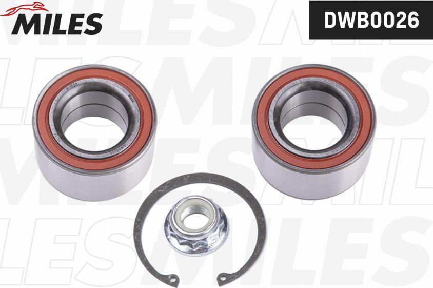 Miles DWB0026 - Wheel hub, bearing Kit autospares.lv