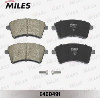 Miles E400491 - Brake Pad Set, disc brake autospares.lv