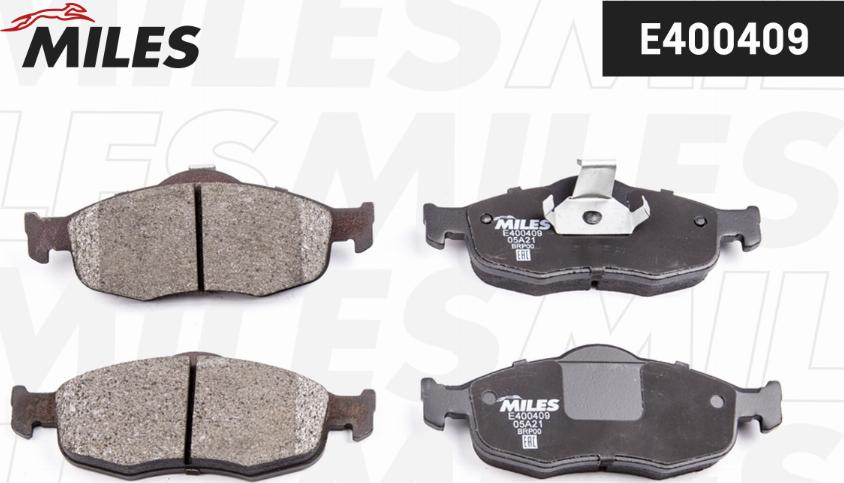 Miles E400409 - Brake Pad Set, disc brake autospares.lv