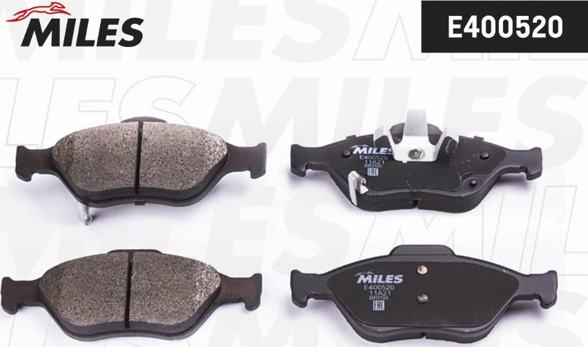 Miles E400520 - Brake Pad Set, disc brake autospares.lv