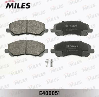 Miles E400051 - Brake Pad Set, disc brake autospares.lv