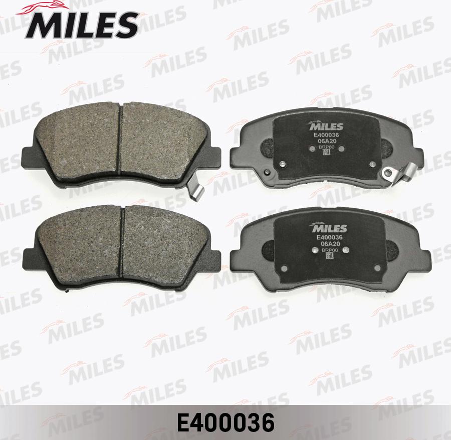 Miles E400036 - Brake Pad Set, disc brake autospares.lv