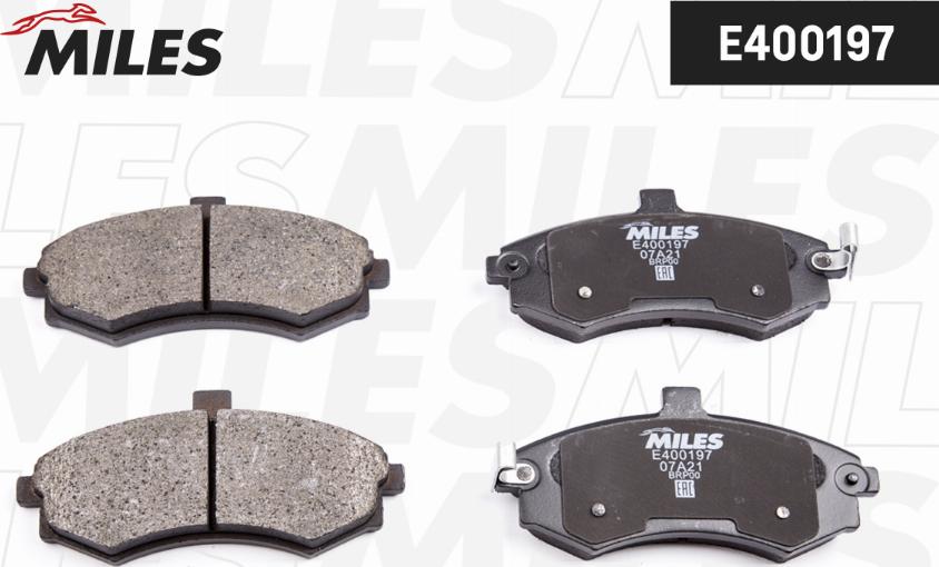 Miles E400197 - Brake Pad Set, disc brake autospares.lv