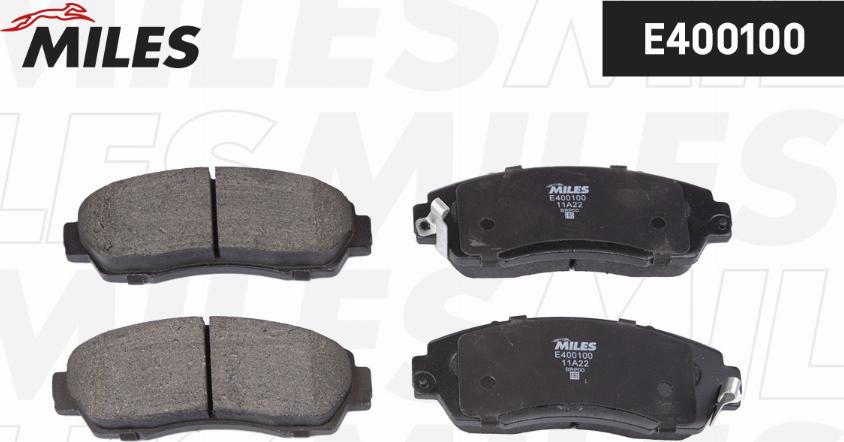 Miles E400100 - Brake Pad Set, disc brake autospares.lv