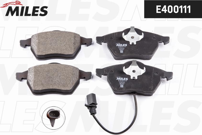 Miles E400111 - Brake Pad Set, disc brake autospares.lv