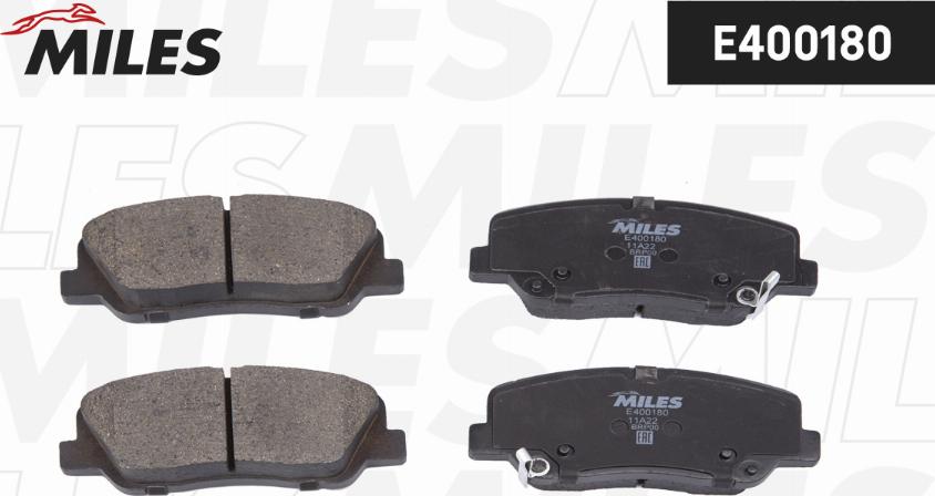 Miles E400180 - Brake Pad Set, disc brake autospares.lv