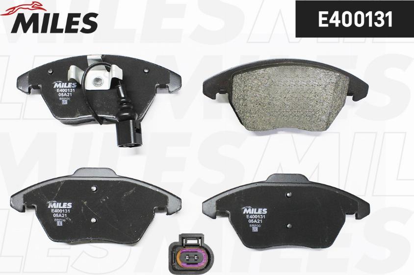 Miles E400131 - Brake Pad Set, disc brake autospares.lv