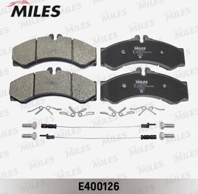 Miles E400126 - Brake Pad Set, disc brake autospares.lv