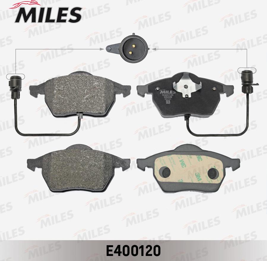 Miles E400120 - Brake Pad Set, disc brake autospares.lv