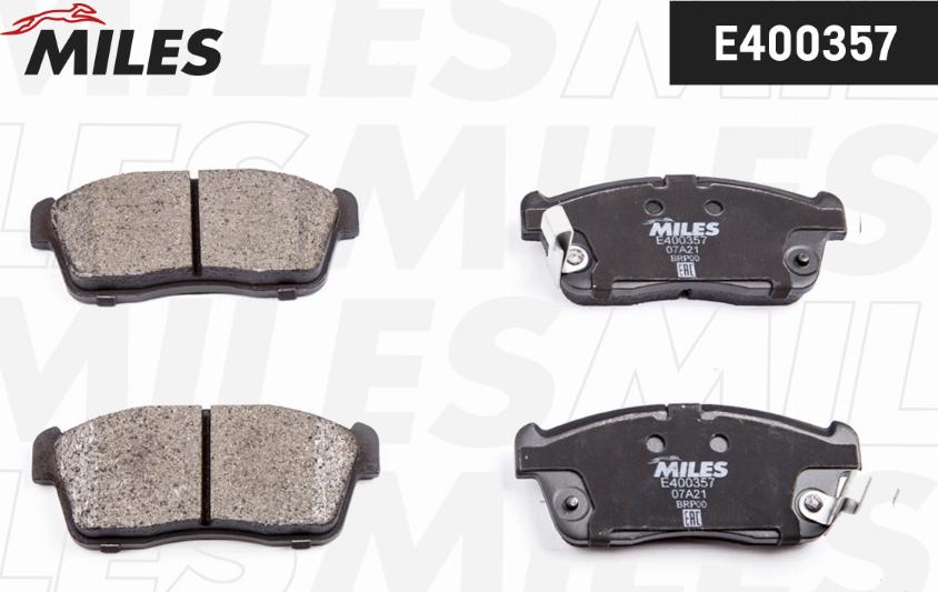 Miles E400357 - Brake Pad Set, disc brake autospares.lv