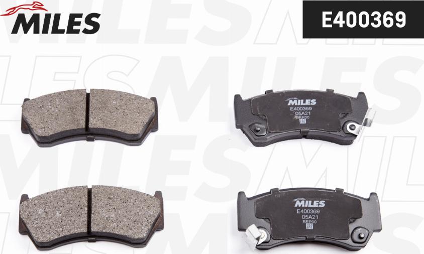 Miles E400369 - Brake Pad Set, disc brake autospares.lv