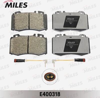 Miles E400318 - Brake Pad Set, disc brake autospares.lv