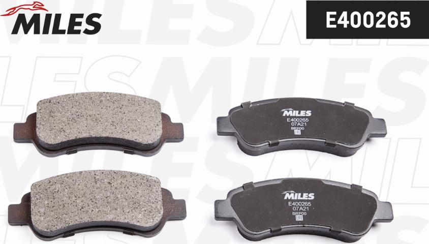 Miles E400265 - Brake Pad Set, disc brake autospares.lv