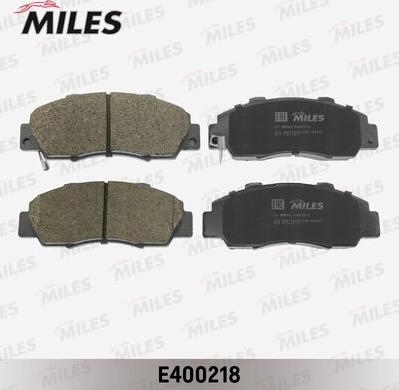 Miles E400218 - Brake Pad Set, disc brake autospares.lv