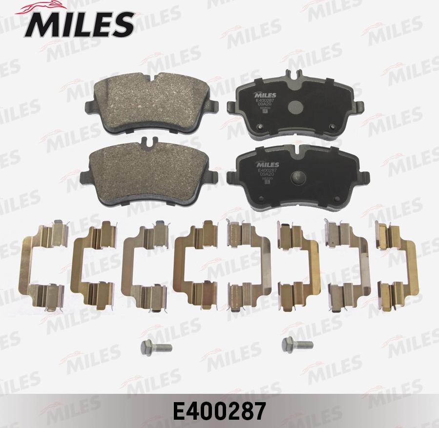 Miles E400287 - Brake Pad Set, disc brake autospares.lv