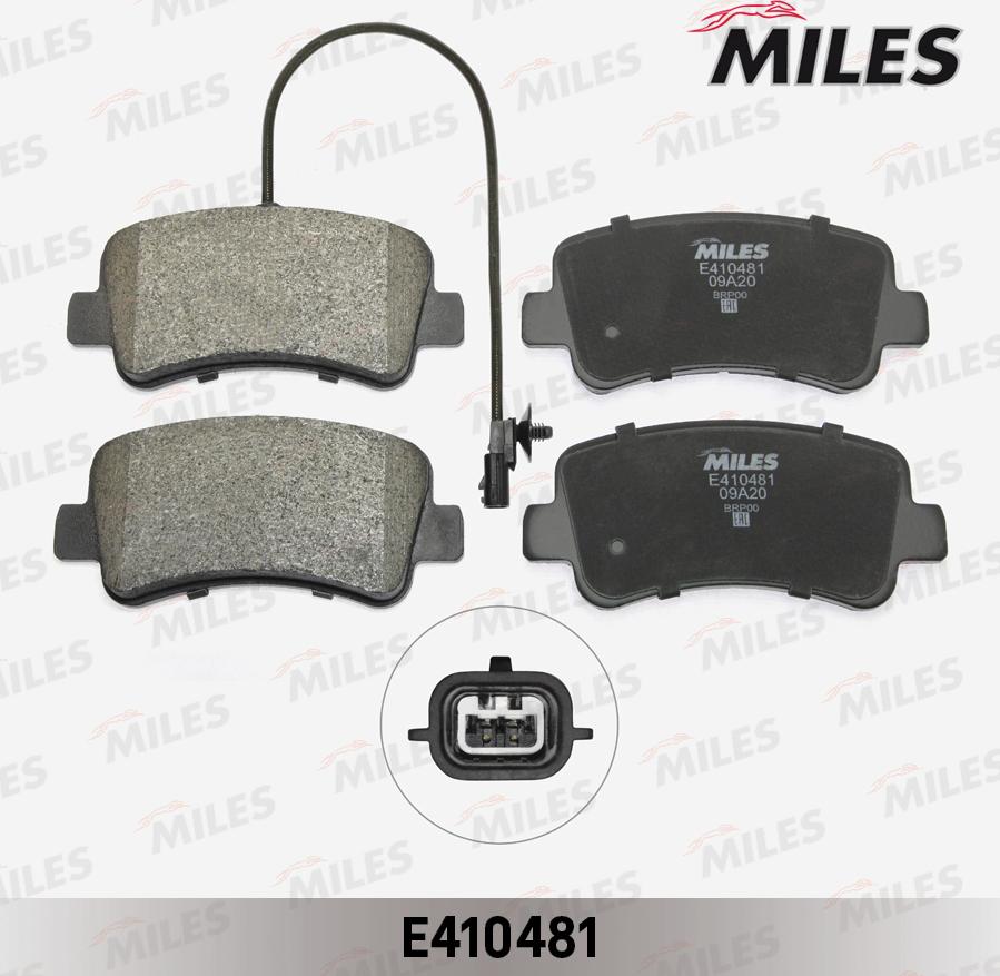 Miles E410481 - Brake Pad Set, disc brake autospares.lv