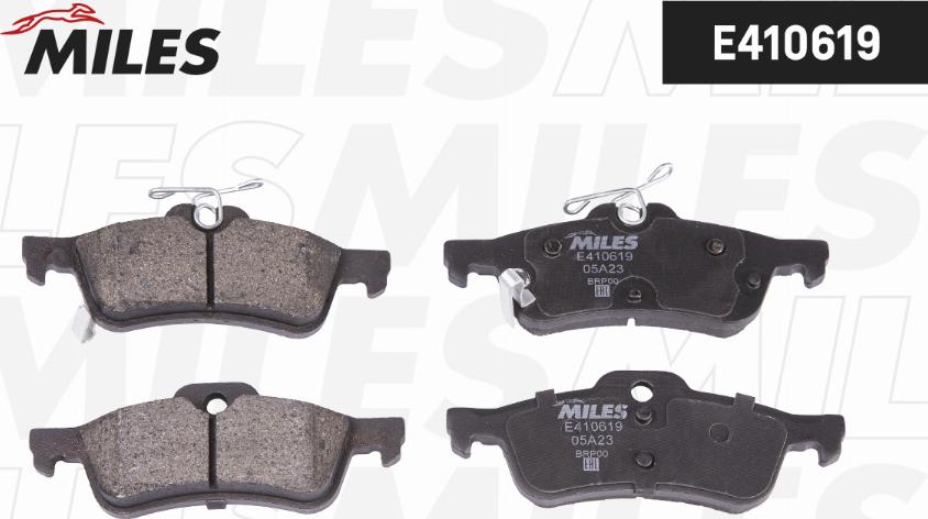 Miles E410619 - Brake Pad Set, disc brake autospares.lv