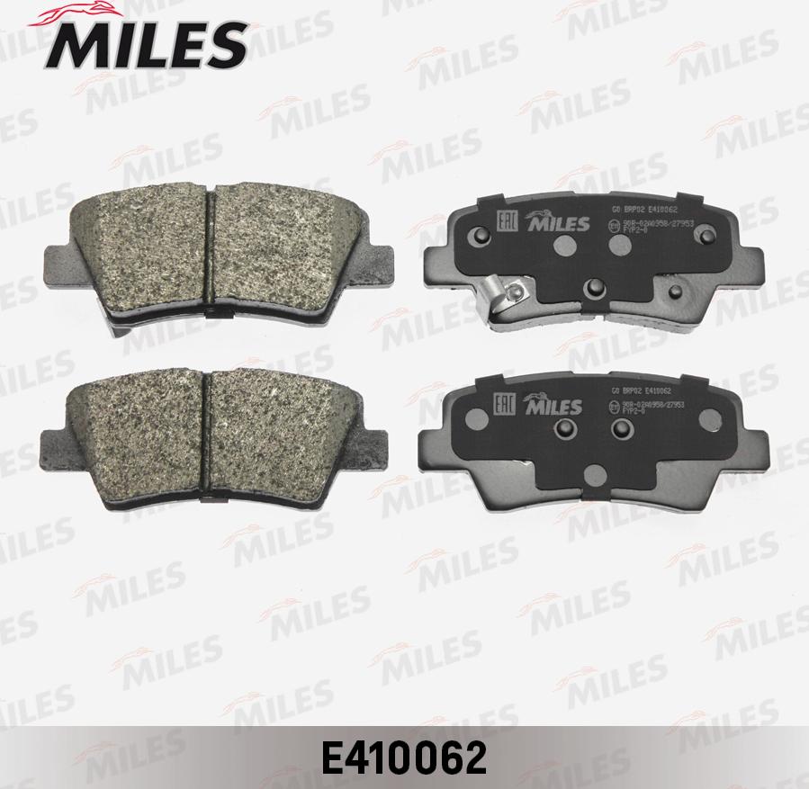 Miles E410062 - Brake Pad Set, disc brake autospares.lv