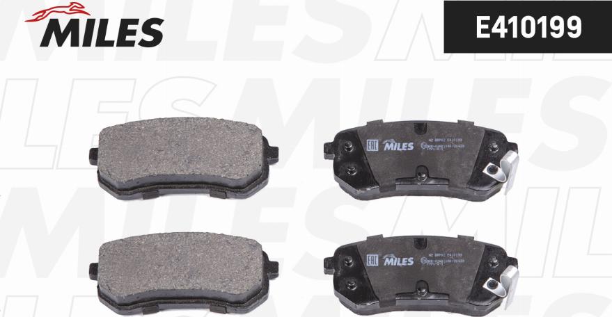 Miles E410199 - Brake Pad Set, disc brake autospares.lv