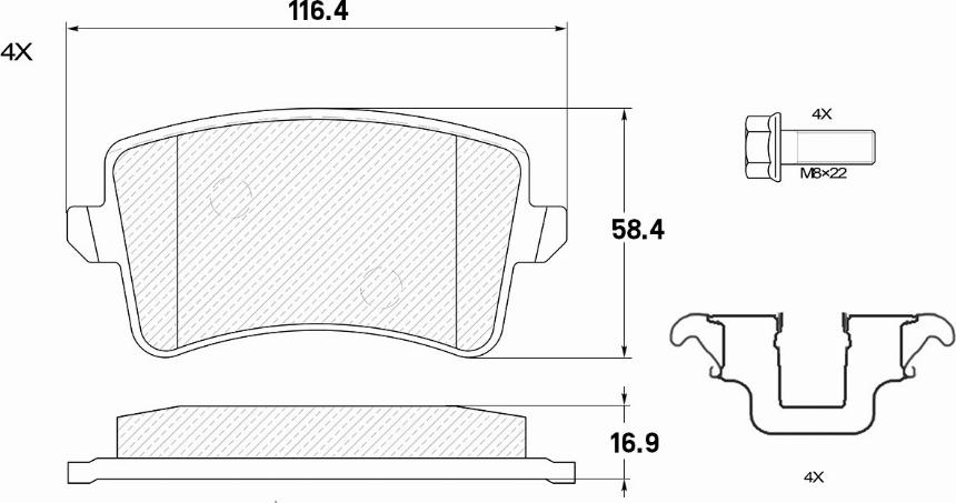 Miles E410269 - Brake Pad Set, disc brake autospares.lv