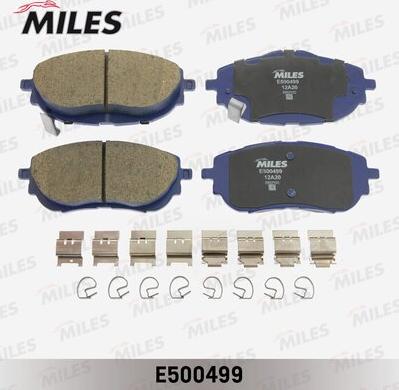 Miles E500499 - Brake Pad Set, disc brake autospares.lv