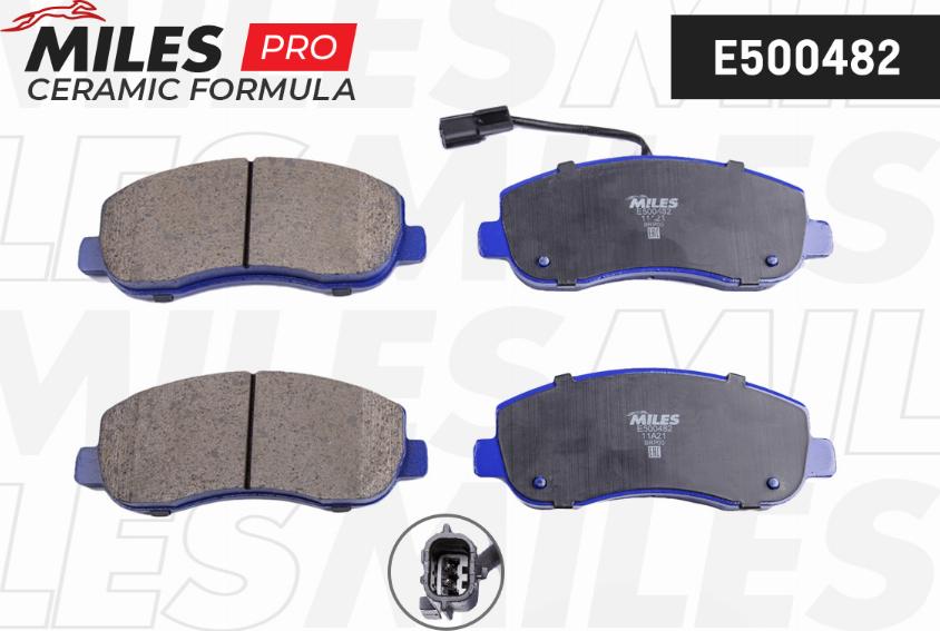 Miles E500482 - Brake Pad Set, disc brake autospares.lv