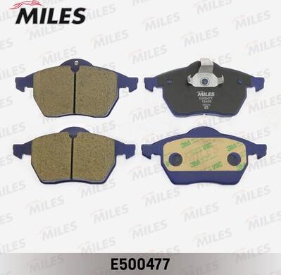 Miles E500477 - Brake Pad Set, disc brake autospares.lv