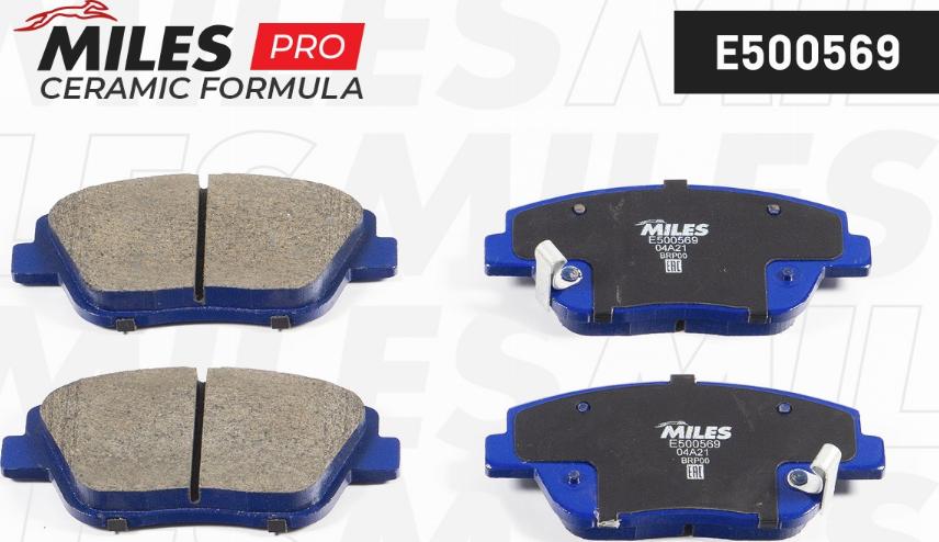 Miles E500569 - Brake Pad Set, disc brake autospares.lv