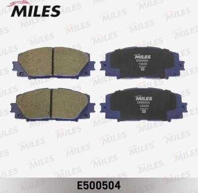 Miles E500504 - Brake Pad Set, disc brake autospares.lv