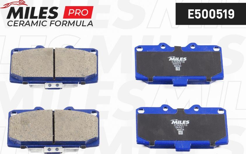 Miles E500519 - Brake Pad Set, disc brake autospares.lv