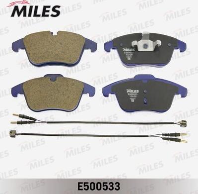 Miles E500533 - Brake Pad Set, disc brake autospares.lv