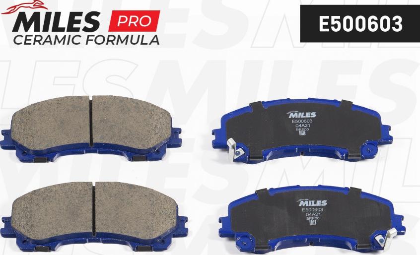 Miles E500603 - Brake Pad Set, disc brake autospares.lv