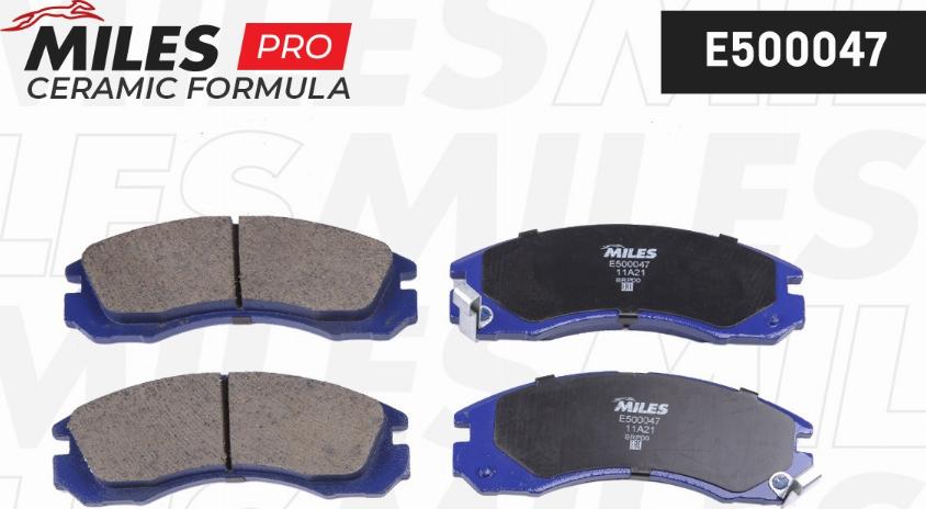 Miles E500047 - Brake Pad Set, disc brake autospares.lv