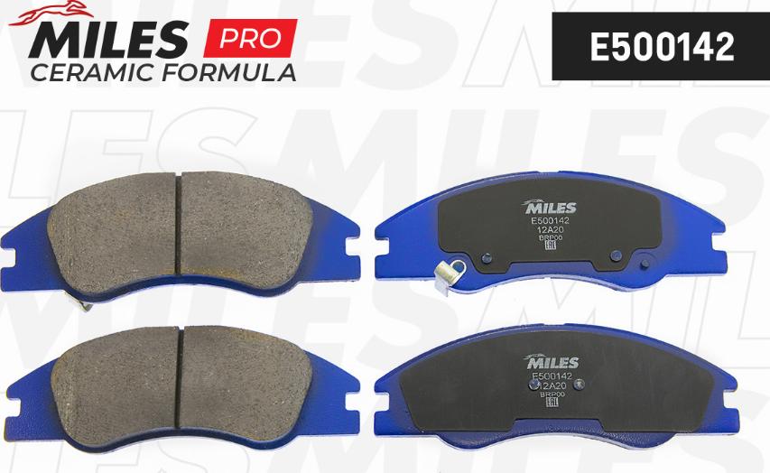 Miles E500142 - Brake Pad Set, disc brake autospares.lv