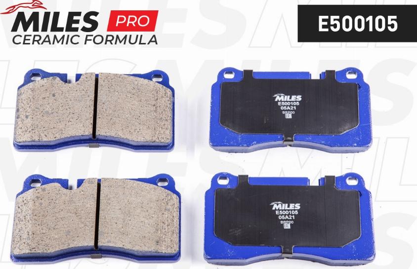 Miles E500105 - Brake Pad Set, disc brake autospares.lv