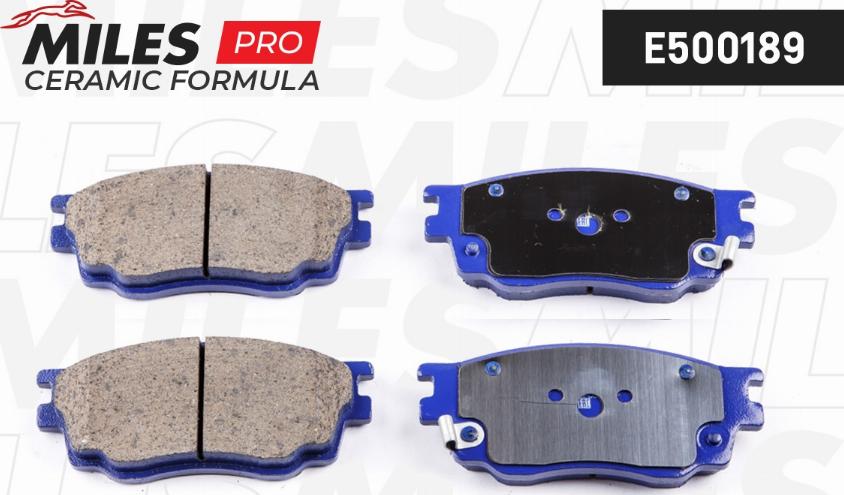 Miles E500189 - Brake Pad Set, disc brake autospares.lv