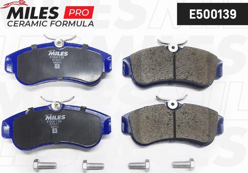 Miles E500139 - Brake Pad Set, disc brake autospares.lv