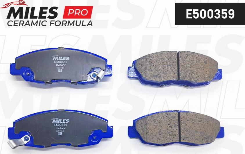 Miles E500359 - Brake Pad Set, disc brake autospares.lv