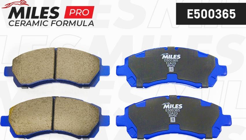 Miles E500365 - Brake Pad Set, disc brake autospares.lv