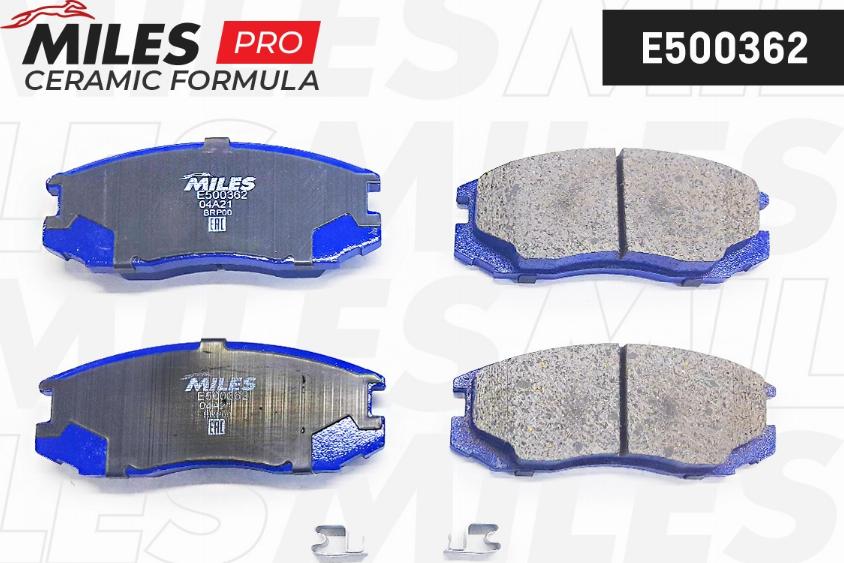 Miles E500362 - Brake Pad Set, disc brake autospares.lv