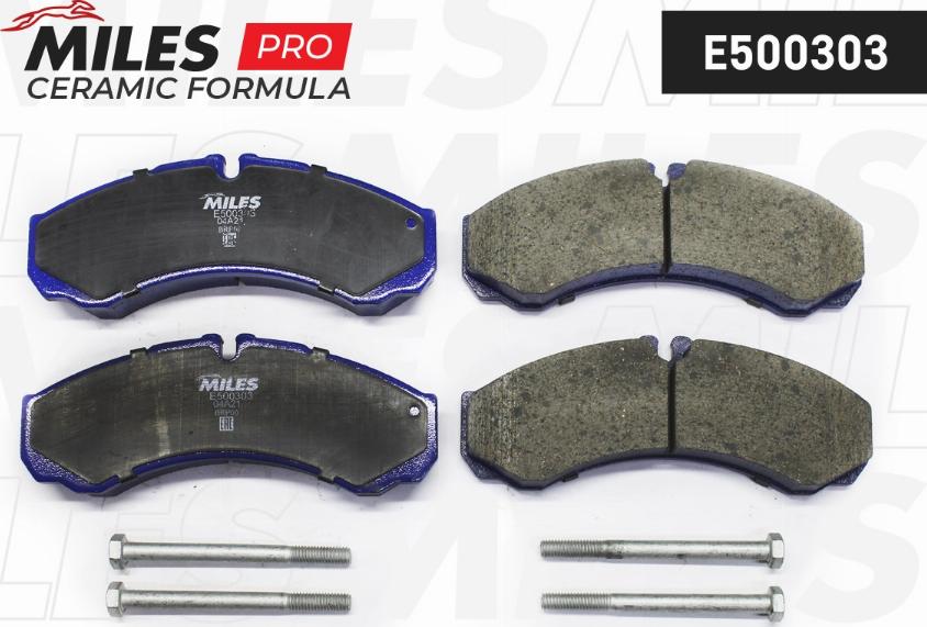 Miles E500303 - Brake Pad Set, disc brake autospares.lv