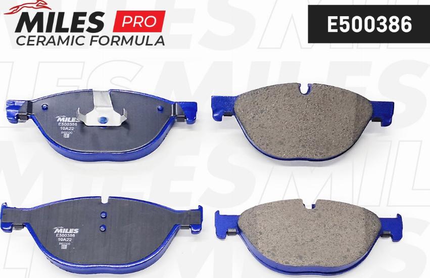 Miles E500386 - Brake Pad Set, disc brake autospares.lv