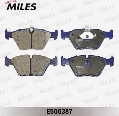 Miles E500387 - Brake Pad Set, disc brake autospares.lv