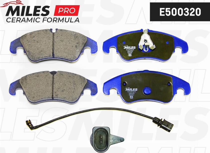 Miles E500320 - Brake Pad Set, disc brake autospares.lv