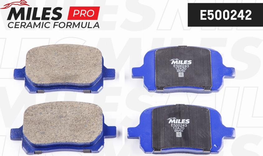 Miles E500243 - Brake Pad Set, disc brake autospares.lv