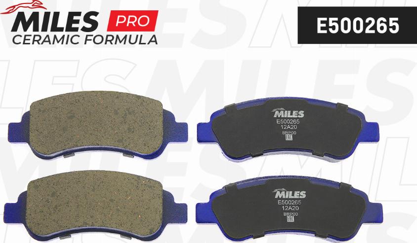 Miles E500265 - Brake Pad Set, disc brake autospares.lv