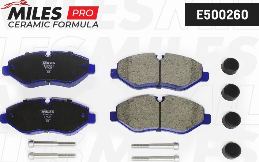 Miles E500260 - Brake Pad Set, disc brake autospares.lv