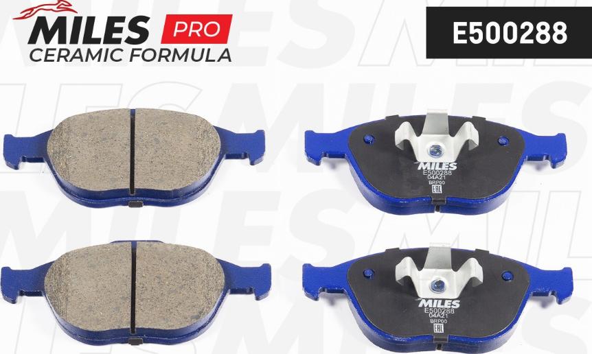 Miles E500288 - Brake Pad Set, disc brake autospares.lv