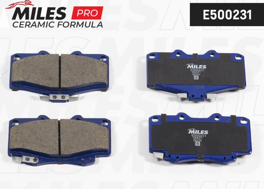 Miles E500231 - Brake Pad Set, disc brake autospares.lv